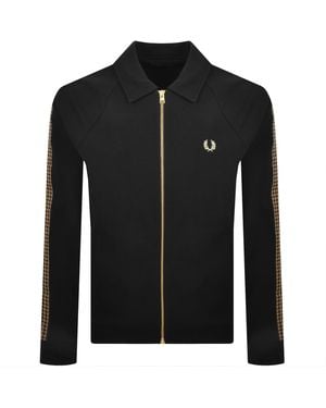 Fred Perry Cross Tape Track Jacket - Black
