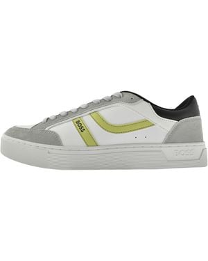BOSS BUSINESS Boss Rhys Tennis Trainers - Grey