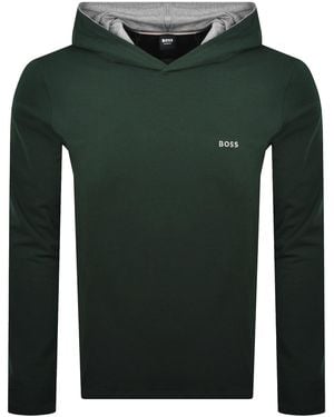 BOSS BUSINESS Boss Mix And Match Hooded T Shirt Dark - Green