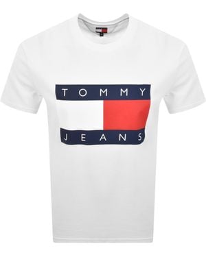 Tommy Hilfiger Flag T Shirt - White