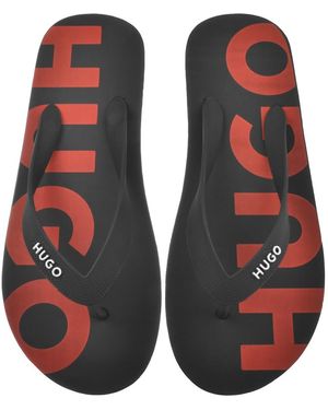 HUGO Arvel Flip Flops - Black