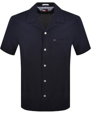 Tommy Hilfiger Linen Blend Shirt - Blue