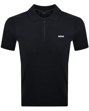 BOSS Boss Ever X Knit Polo Jumper Dark - Black