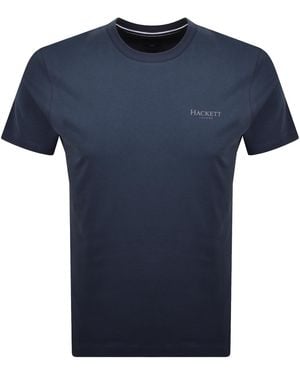 Hackett Logo T Shirt - Blue