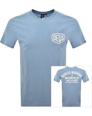 Deus Ex Machina Camperdown Address T Shirt - Blue