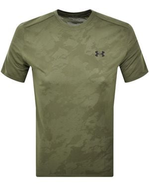 Under Armour Tech Jacquard T Shirt - Green
