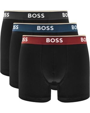 BOSS BUSINESS Boss Underwear 3 Pack Power Boxer Briefs - Black