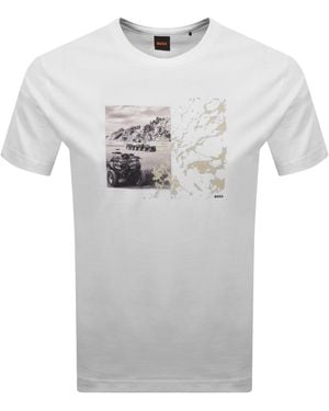 BOSS Boss Motors T Shirt Natural - Grey