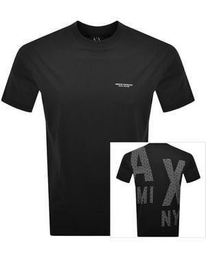 ARMANI EXCHANGE Regular Fit T Shirt - Black
