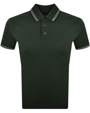 Armani Emporio Short Sleeved Polo T Shirt - Green