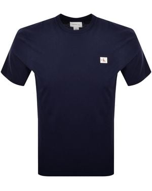 Calvin Klein Jeans Badge T Shirt - Blue