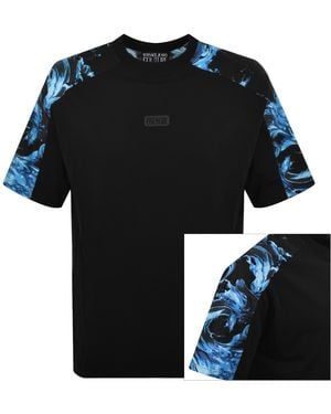 Versace Jeans Couture Couture Contrast Print T Shirt - Black