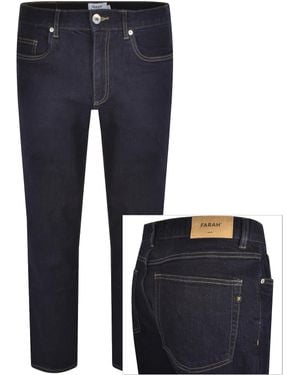 Farah Farah Elm Dark Wash Slim Fit Jeans - Blue