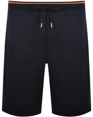 Paul Smith Artist Rib Jersey Shorts - Blue