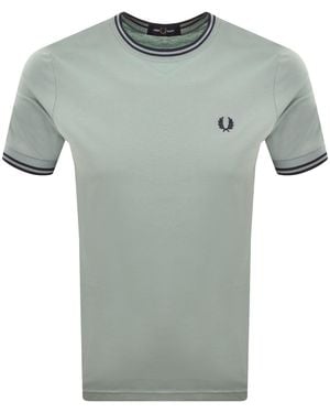 Fred Perry Twin Tipped T Shirt - Green