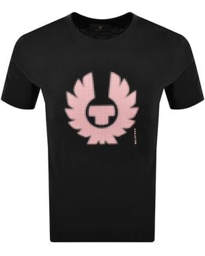 Belstaff Short Sleeve Bitmap Logo T Shirt - Black