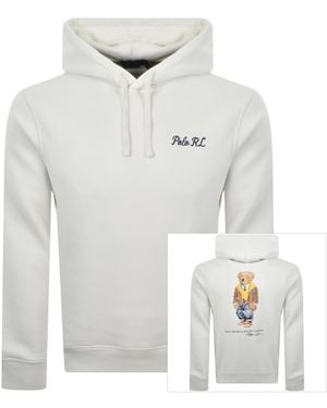 Ralph Lauren Heritage Bear Hoodie - White