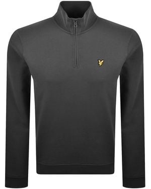 Lyle & Scott Quarter Zip Sweatshirt - Gray