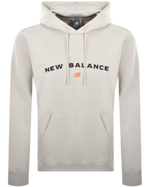 New Balance Graphic Logo Hoodie - Grey