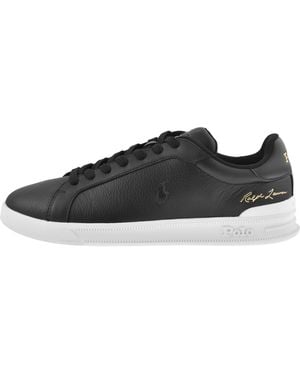 Ralph Lauren Heritage Court Trainers - Black