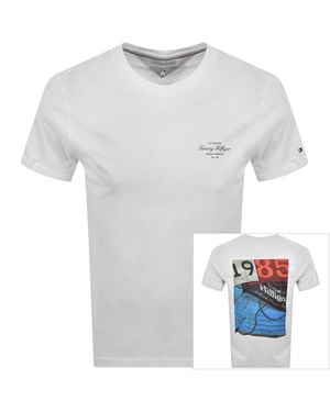 Tommy Hilfiger Back Photo T Shirt - White