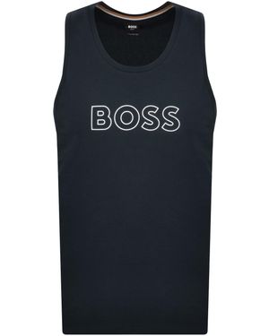 BOSS BUSINESS Boss Beach Logo Vest - Black