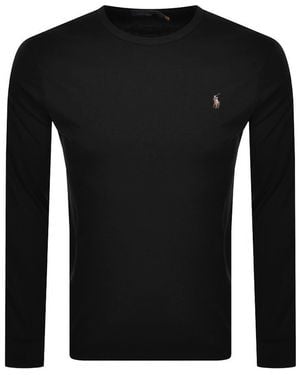Ralph Lauren Long Sleeved T Shirt - Black