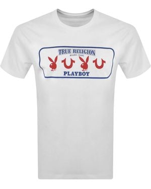 True Religion Playboy Repeat T Shirt - White