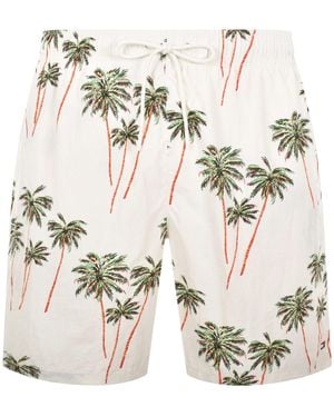 Tommy Hilfiger Palm Tropic Swim Shorts - Natural
