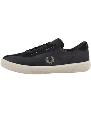 Fred Perry Leather Tennis Sneakers - Black