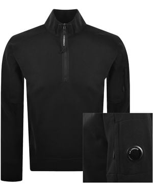 C.P. Company Cp Company Half Zip Sweatshirt - Black