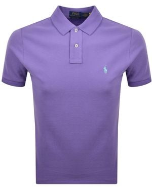Ralph Lauren Custom Slim Fit Polo T Shirt - Purple