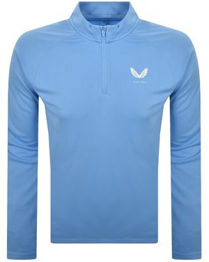 Castore Adapt Quarter Zip Sweatshirt Cool - Blue