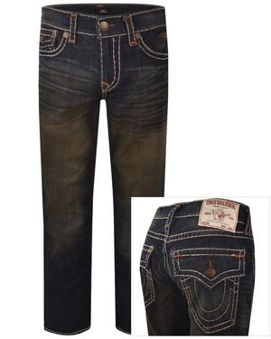 TRUE RELIGION Ricky Super T Flap Jeans - Grey