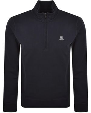 Hackett Heritage Half Zip Sweatshirt - Blue
