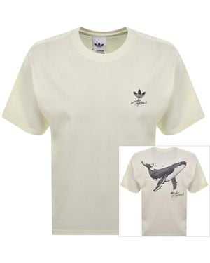 adidas Originals Whale Graphic T Shirt Off - White