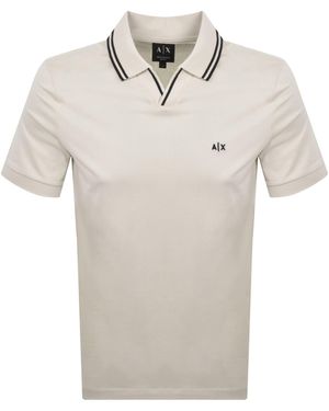 ARMANI EXCHANGE Polo T Shirt Off - Natural