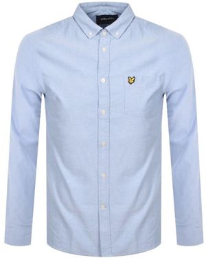 Lyle & Scott Oxford Long Sleeve Shirt - Blue