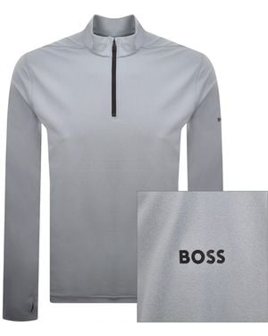 BOSS Boss Active Zip Sweatshirt - Grey