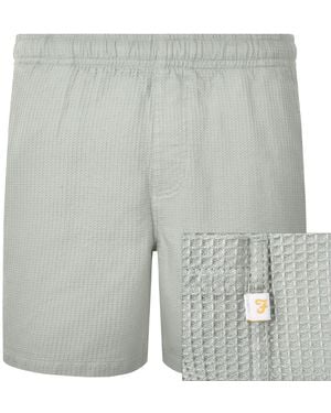 Farah Farah Redwald Waffle Shorts - Gray