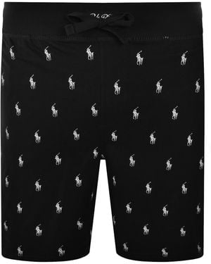 Ralph Lauren Patterned Lounge Shorts - Black