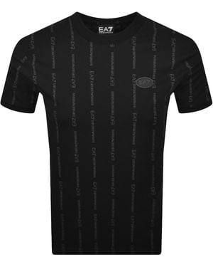 EA7 Emporio Armani Logo T Shirt - Black