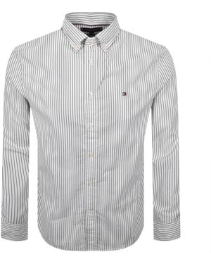 Tommy Hilfiger Core Hairline Stripe Shirt - Grey