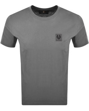 Belstaff Short Sleeve Logo T Shirt - Grey
