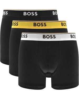 BOSS BUSINESS Boss Underwear 3 Pack Power Boxer Briefs - Black