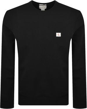 Calvin Klein Jeans Badge Sweatshirt - Black