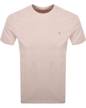 Farah Farah Danny Regular Fit T Shirt - Pink