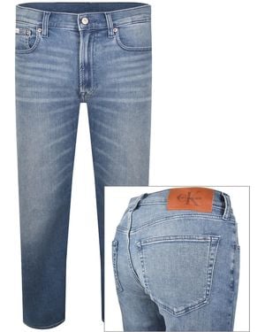 Calvin Klein Jeans Straight Fit Jeans Medium - Blue