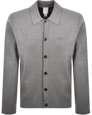 Calvin Klein Knit Polo Jumper - Grey