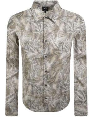 ARMANI EXCHANGE All Over Print Shirt - Grey